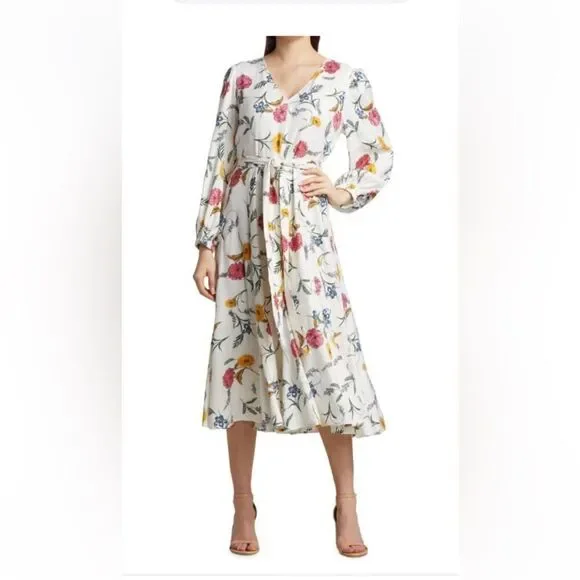 Tahari | Dresses | Tahari White Gardenlinen Line Midi M Dresslong Sleeves Tiewaist Button Zipper | Poshmark Tahari | Dresses | Tahari White Gardenlinen Line Midi M Dresslong Sleeves Tiewaist Button Zipper | Poshmark